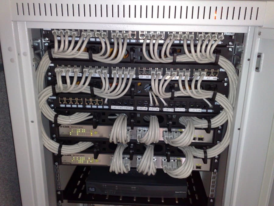 A rack with no route to the outside. Isolation is not a setting in a config file - it is a property of the net